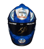 AUTOGRAPHED 2016 Kevin Harvick #4 Busch Beer Racing (Stewart-Haas Team) Rare Signed NASCAR Collectible Official Replica Mini Helmet with COA