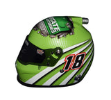 AUTOGRAPHED 2016 Kyle Busch #18 Interstate Batteries (Joe Gibbs Racing Anniversary) Rare Signed Official Replica NASCAR Collectible Mini Helmet with COA