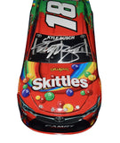 Custom-Made Autographed Kyle Busch Skittles Racing CAPTAIN AMERICA CIVIL WAR Diecast Car Description: High-quality image showcasing the custom-made autographed Kyle Busch #18 Skittles Racing CAPTAIN AMERICA CIVIL WAR diecast car, celebrating the thrilling collaboration. A one-of-a-kind collectible for NASCAR and superhero fans.