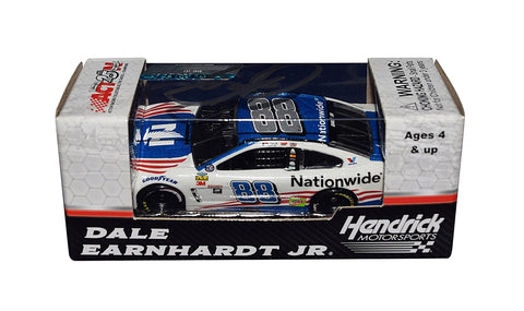 Autographed 2017 Dale Earnhardt Jr. #88 Nationwide Racing PATRIOTIC USA Diecast Car | Signed NASCAR Collectible with COA