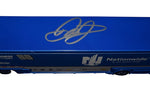 Witness the autograph acquisition process as Dale Earnhardt Jr. signs the Nationwide Racing NASCAR hauler during exclusive public/private signings, with HOT Passes access to the garage area.