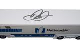 Witness the autograph acquisition process as Dale Earnhardt Jr. signs the Nationwide Racing NASCAR hauler during exclusive public/private signings, with HOT Passes access to the garage area.