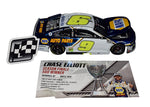 Certificate of Authenticity Included - Rare Color Chrome Champ Signed Chase Elliott Diecast Car - Perfect for NASCAR Fans!