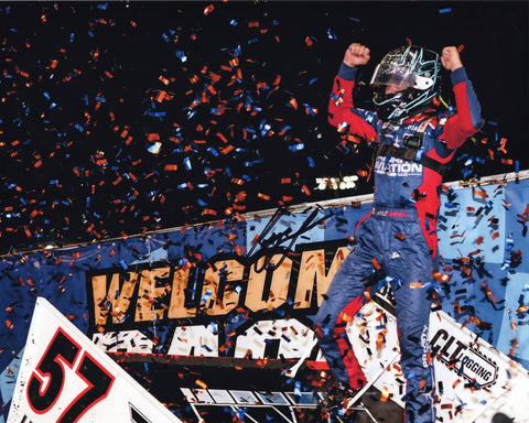 Don't miss your chance to own the AUTOGRAPHED 2020 Kyle Larson #57 Dirt Racing Sprint Car 8x10 Inch Photo. Act fast, as stock is extremely limited, with most items having only one in-stock.