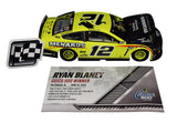 Looking for the perfect gift for a racing aficionado? This autographed Ryan Blaney diecast car captures the essence of his historic TALLADEGA WIN in 2020.