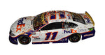 Elevate your collection with the Autographed 2021 Denny Hamlin #11 FedEx Racing Las Vegas Win Diecast Car, a rare limited edition #017 of 149. This collector's gem features exclusive signatures sourced from special public/private signings and HOT Pass garage access. COA included – ideal for NASCAR fans and collectors.
