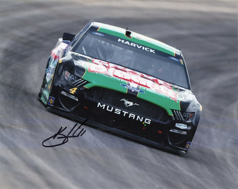 Autographed Kevin Harvick #4 Stewart-Haas Ford Mustang GRAVE DIGGER CAR Signed Photo - NASCAR Collectible