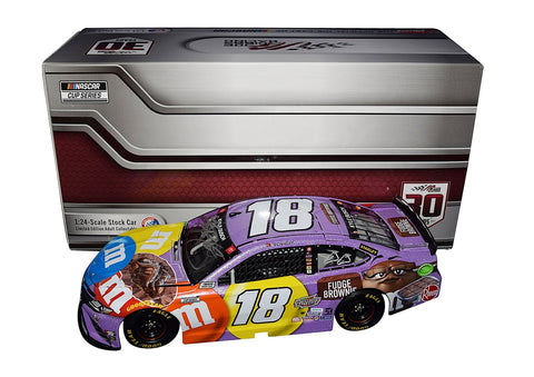 AUTOGRAPHED 2021 Kyle Busch #18 M&M's Fudge Brownie (Joe Gibbs 30th Anniversary) Rare Signed Lionel 1/24 Scale NASCAR Diecast Car with COA (#173 of only 552 produced)