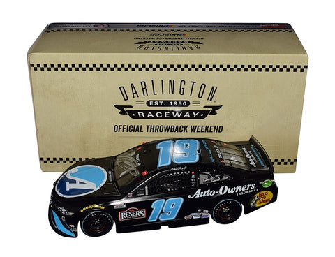 Autographed Martin Truex Jr. #19 Auto-Owners Racing DARLINGTON THROWBACK Diecast Car, Limited Edition NASCAR Collectible