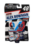 AUTOGRAPHED 2022 Alex Bowman #48 Ally Racing DARLINGTON THROWBACK Diecast Car, the ultimate gift for NASCAR aficionados and collectors alike.