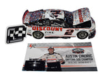 Add a touch of adrenaline to your memorabilia collection with this Exclusive Austin Cindric Discount Tire DAYTONA 500 WIN Diecast Car. This limited-edition collectible captures the excitement of the racetrack and includes a COA for authenticity.
