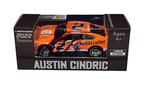 AUTOGRAPHED 2022 Austin Cindric #2 Auto Trader Racing Diecast Car, the ultimate gift for NASCAR fans and diecast car collectors.