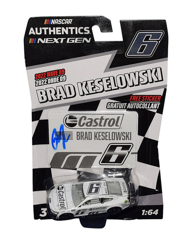 AUTOGRAPHED 2022 Brad Keselowski #6 Castrol White Diecast Car, the ultimate addition to any NASCAR collection or a fantastic gift.