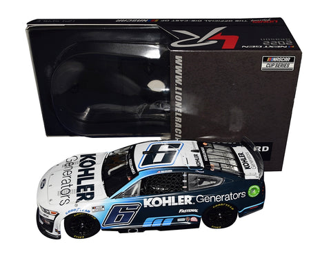 Experience the excitement of NASCAR with the Autographed 2022 Brad Keselowski #6 Kohler Generators Next Gen Mustang Diecast Car, a limited-edition collectible. Exclusive signatures acquired through special signings and HOT Pass access. Includes Certificate of Authenticity (COA) – a perfect gift for racing enthusiasts and collectors.