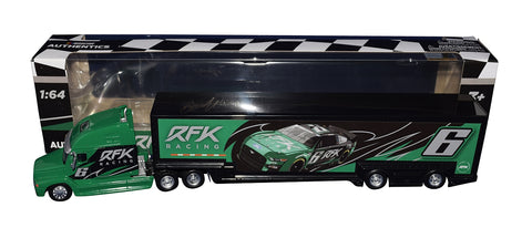 AUTOGRAPHED 2022 Brad Keselowski #6 RFK Racing (Next Gen) NASCAR Authentics Collectible 1/64 Scale Hauler Transporter with COA
