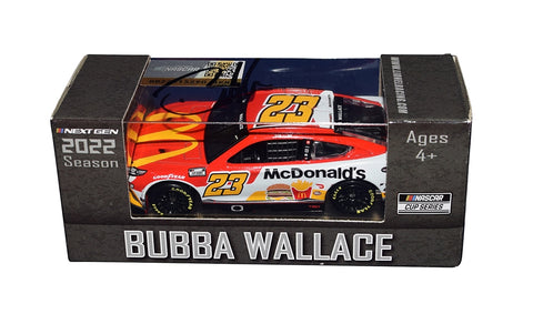AUTOGRAPHED 2022 Bubba Wallace #23 McDonald's Toyota Diecast Car, the ultimate gift for NASCAR enthusiasts and collectors alike.