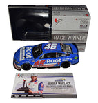Own a piece of NASCAR history with this autographed 1/24 scale diecast car commemorating Bubba Wallace's thrilling 2022 Kansas WIN. A limited-edition collectible signed by the 23XI Team, complete with a Certificate of Authenticity.