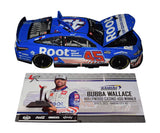 Capture the essence of NASCAR history with this autographed 1/24 scale diecast car celebrating Bubba Wallace's 2022 Kansas WIN. A rare collectible signed by the 23XI Team, it's the perfect gift for racing fans.