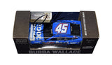 Bubba Wallace #23 Kansas Win Raced Version Diecast Car - Top View: Experience the excitement of Wallace's Kansas Speedway victory from above with this detailed diecast car, signed by Wallace himself.