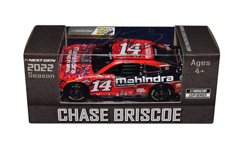 AUTOGRAPHED 2022 Chase Briscoe #14 Mahindra Tractors PHOENIX WIN Diecast Car, a thrilling addition to any NASCAR enthusiast's collection.