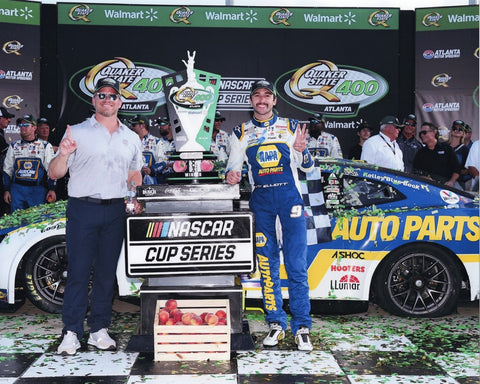 This autographed 2022 Chase Elliott #9 NAPA Racing ATLANTA WIN photo is a perfect gift for racing fans. Act fast, stock is extremely limited!