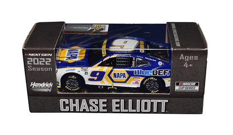 Limited-edition 1/64 scale diecast car featuring the autograph of racing legend Chase Elliott, making it a must-have for NASCAR collectors and fans of NAPA Racing and the Next Gen Camaro