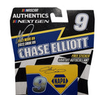 Certificate of Authenticity included - The 2022 Chase Elliott #9 NAPA Racing DARLINGTON THROWBACK Diecast Car, a NASCAR gem.