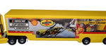 Signed 1/64 Scale Joey Logano #22 Pennzoil Racing Diecast Hauler - Front View: Pay homage to Joey Logano's championship-winning career with this autographed hauler, proudly displaying the Pennzoil Racing logo and Logano's authentic signature.