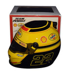 Celebrate NASCAR's Championship Season with an autographed 2022 Joey Logano #22 Pennzoil Mini Helmet, complete with COA for authenticity.