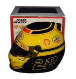 Celebrate NASCAR's Championship Season with an autographed 2022 Joey Logano #22 Pennzoil Mini Helmet, complete with COA for authenticity.
