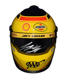 Elevate your NASCAR memorabilia with an autographed 2022 Joey Logano #22 Pennzoil Mini Helmet, a tribute to his remarkable career. COA provided.