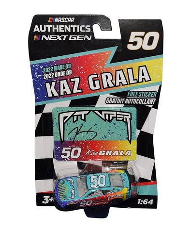 AUTOGRAPHED 2022 Kaz Grala #50 Pit Viper Racing Diecast Car, a must-have for NASCAR fans and collectors alike.