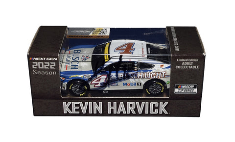 Capture the thrill of NASCAR with the AUTOGRAPHED 2022 Kevin Harvick #4 Busch Light Retro Racing Diecast Car. Each signature is carefully obtained through exclusive signings, guaranteeing its authenticity. The included Certificate of Authenticity adds extra value to this collector's item, making it a fantastic addition to any racing memorabilia collection.