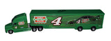 The Kevin Harvick #4 Autographed 1/64 Scale Diecast Hauler is a unique NASCAR collectible with Harvick's signature, obtained through special signings and HOT Pass access. Comes with a Certificate of Authenticity and our 100% lifetime authenticity guarantee.