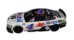 The Autographed 2022 Kevin Harvick #4 Mobil 1 Racing Diecast Car, a limited edition #472 of 744, features an exclusive signature from public/private signings and HOT Pass garage access. Includes a Certificate of Authenticity (COA). Ideal for NASCAR enthusiasts and collectors.