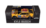 Autographed 2022 Kyle Busch #18 M&Ms Racing DARLINGTON THROWBACK Diecast Car - Next Gen Car, Limited Edition