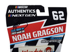 Ignite your passion for motorsports with the genuine autographed Noah Gragson #62 Wendy's Biggie Bag Next Gen Camaro diecast car, a perfect display piece for any fan's collection, meticulously crafted and authenticated for authenticity.