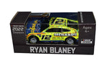 Front view of the AUTOGRAPHED 2022 Ryan Blaney #12 Menards Racing ALL-STAR WIN Diecast Car, a thrilling addition to any NASCAR memorabilia collection.