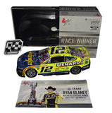 AUTOGRAPHED 2022 Ryan Blaney #12 Menards Racing TEXAS ALL-STAR WIN Diecast Car with COA, a collector's dream.