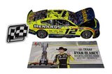 Give the gift of racing history with this authentic AUTOGRAPHED Ryan Blaney Diecast Car from the Texas All-Star WIN.