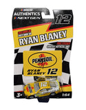 AUTOGRAPHED 2022 Ryan Blaney #12 Pennzoil Racing Diecast Car, the ultimate gift for NASCAR fans and collectors, celebrating a true racing champion.