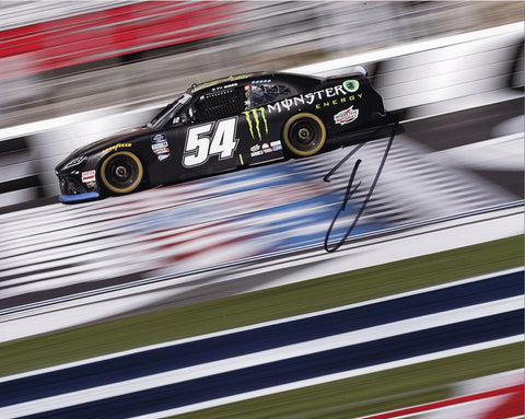 Exclusive Autographed Ty Gibbs #54 Monster Energy Racing Championship Season Photo - Guarantee of authenticity and lifetime guarantee.