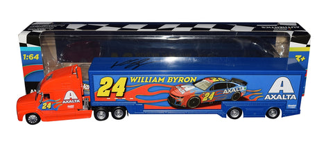 AUTOGRAPHED 2022 William Byron #24 Axalta Racing Transporter Hauler - A NASCAR collectible with an authentic signature.