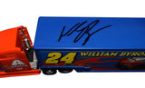 NASCAR Authentics 1/64 Scale William Byron #24 Axalta Racing Transporter Hauler - Autographed and certified.