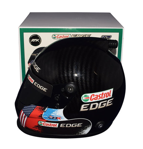 Celebrate NASCAR with an autographed 2023 Brad Keselowski #6 Castrol Edge Mini Helmet, complete with COA for authenticity.