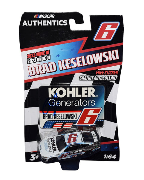 Autographed 2023 Brad Keselowski #6 Kohler Patriotic 1/64 Diecast