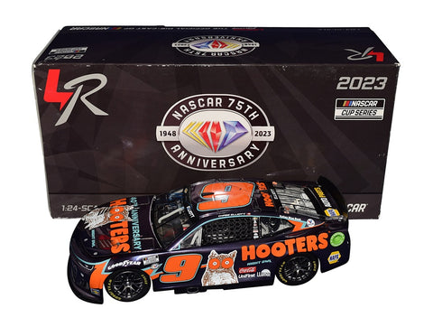 Limited to 216 units, this 1/24 scale Diecast Car boasts a rare COLOR CHROME finish and bears the authentic signature of NASCAR sensation Chase Elliott, a coveted collector's item.