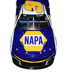 Detailed view of the Autographed 2023 Chase Elliott #9 NAPA Camaro Team Diecast Car, showcasing Chase Elliott's signature, symbolizing authenticity and his racing prowess.