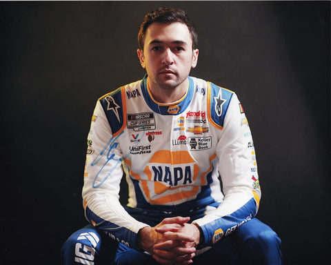 This autographed 2023 Chase Elliott #9 NAPA Racing (Hendrick Motorsports) Media Day photo is the perfect gift for racing fans. Act quickly, as stock is extremely limited, with most items having only one in stock. Don't miss your chance to own a piece of NASCAR history and Media Day with Chase Elliott.