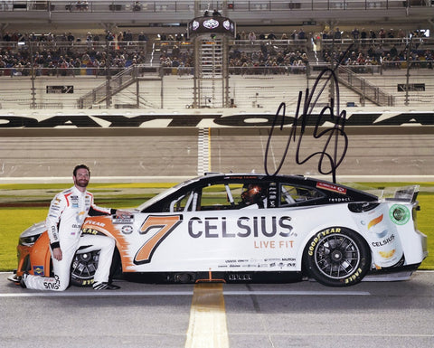 Corey Lajoie #7 NASCAR DAYTONA 500 Pit Road Signed Picture - Authentic Memorabilia from Exclusive Signing Event